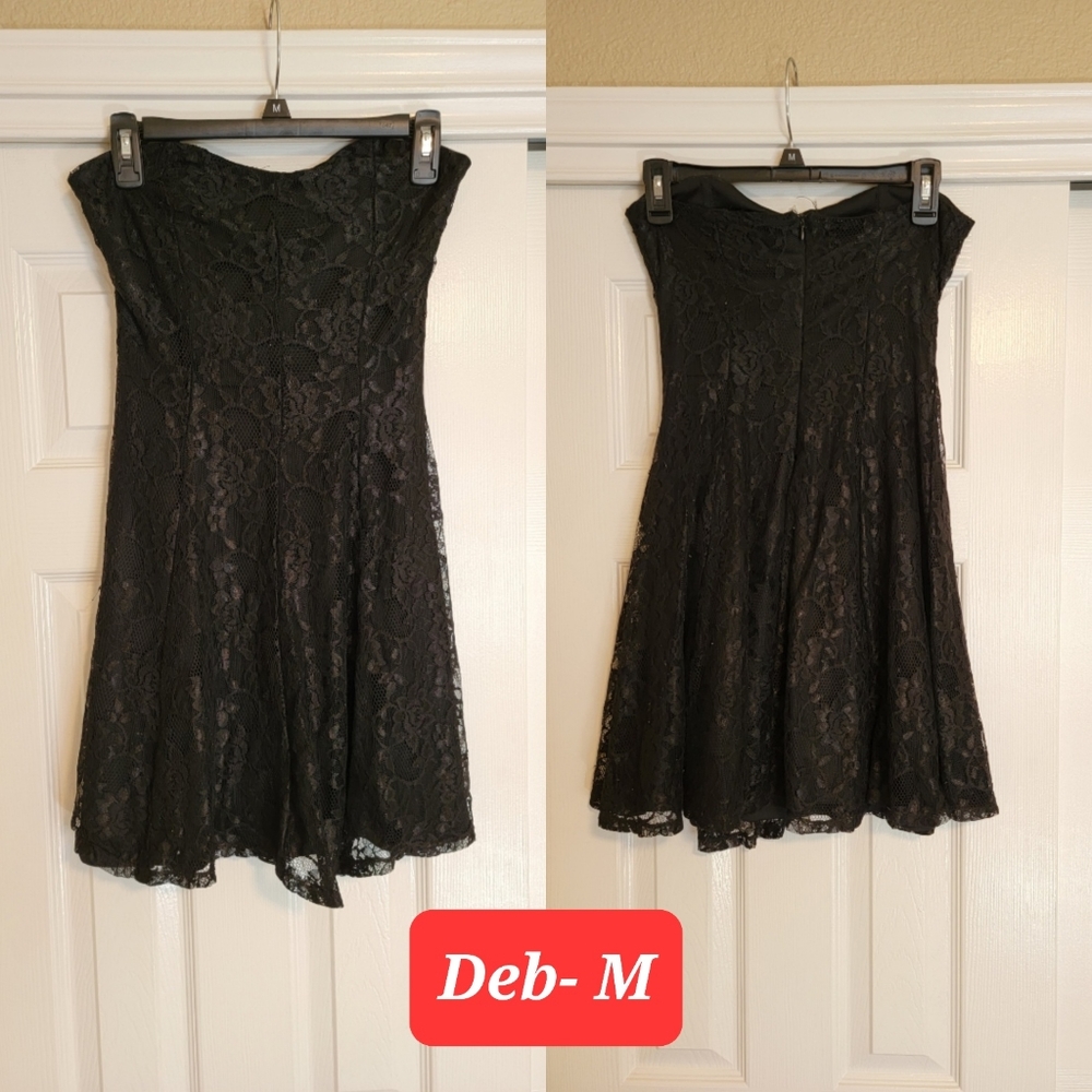 Black strapless Medium dress